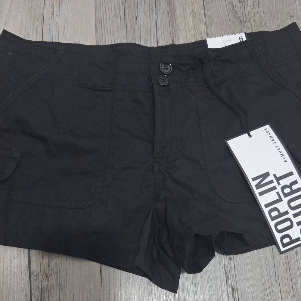 Almost Famous Women's Black Cargo Shorts